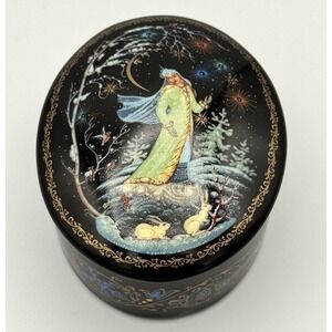 1991 Kholui Russian Musical Trinket Box Snow Maiden Nikolai Denisov Ltd Ed